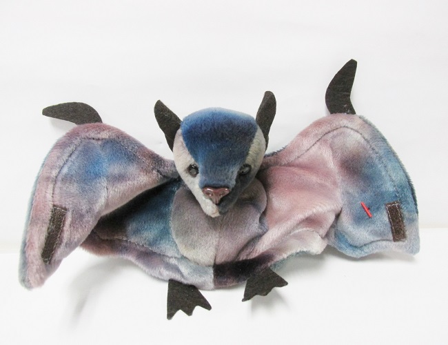 Batty, tie-dyed Bat<br>Ty - Beanie Baby<br>(Click on picture-for FULL DETAILS)<BR>